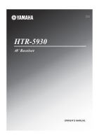 Yamaha HTR-5930 - Owners Manual 
